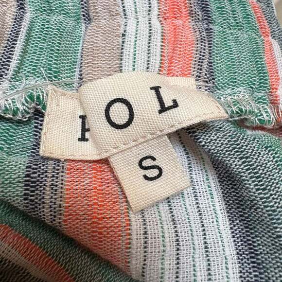 Pol Striped Summer Pull-On Shorts with Side Ties - Picture 3 of 3